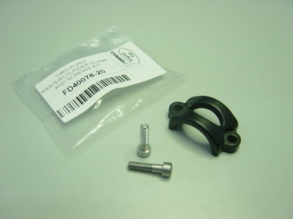 Master cylinder clamp and screws
