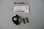 (Left) Master cylinder clamp and screws