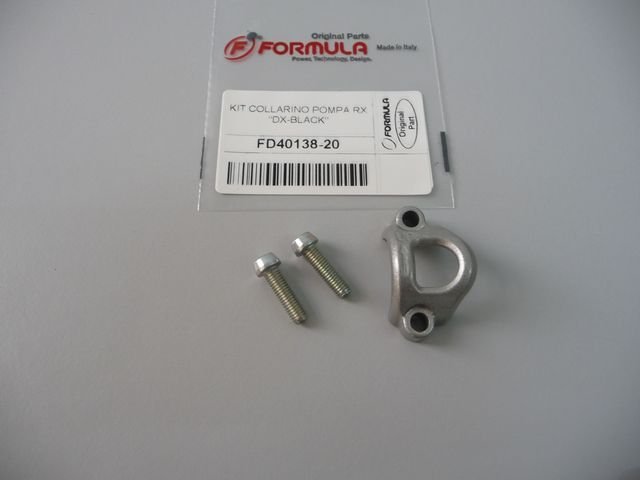 (Right) Master cylinder clamp and screws