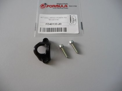 (Left) Master cylinder clamp and screws