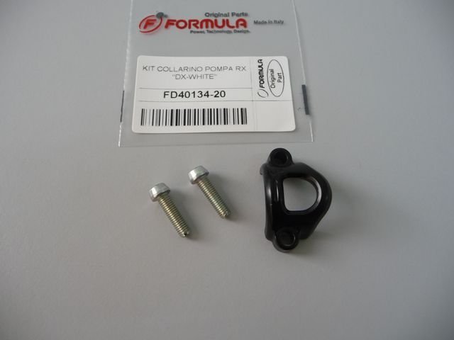 (Right) Master cylinder clamp and screws
