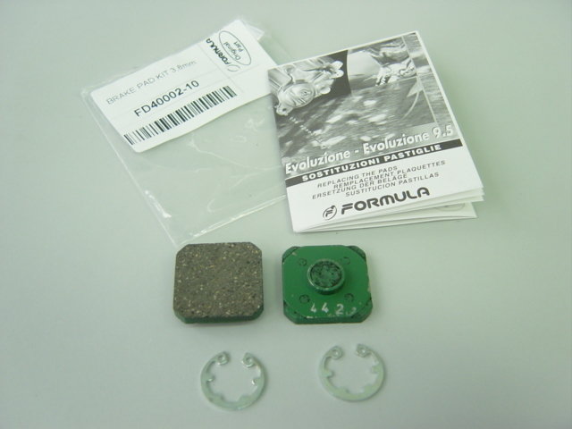Brake pad kit 3,8mm