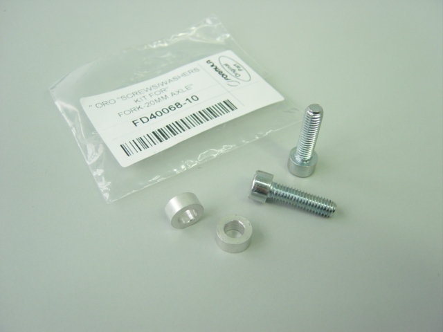 Oro screws/washers kit for fork - 20mm axle