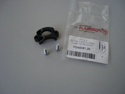 Master cylinder clamp and screws