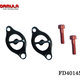 (Black) Master cylinder clamp and screws