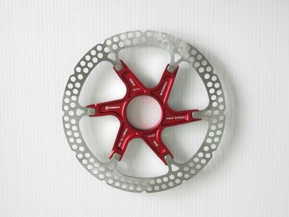 2 pcs Center-Lock rotor Ø160mm (RED) + Center Lock Ring
