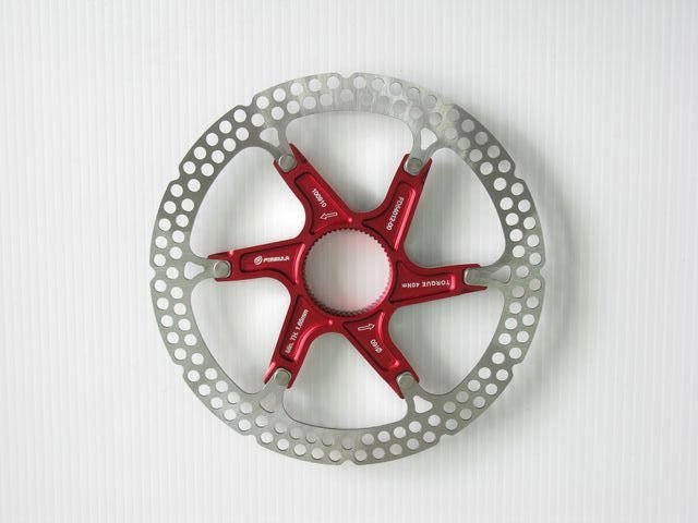 2 pcs Center-Lock rotor Ø160mm (RED) + Center Lock Ring