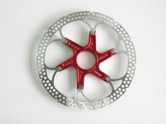 2 pcs Center-Lock rotor Ø180mm (RED) + Center Lock Ring