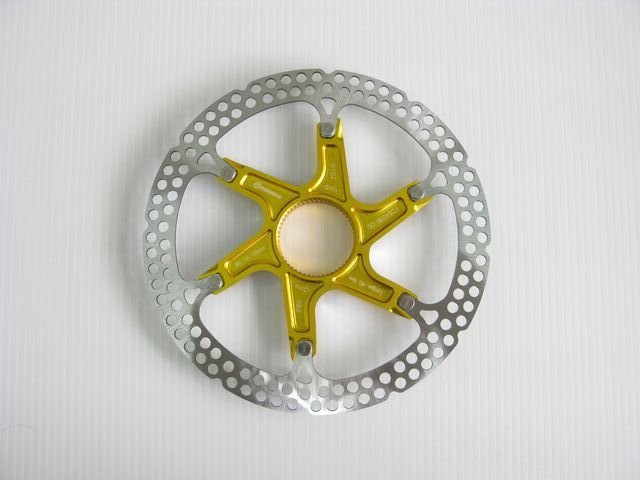 2 pcs Center-Lock rotor Ø160mm (GOLD) + Center Lock Ring