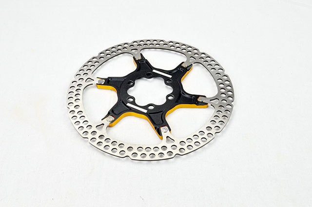 2 pcs rotor Ø160mm 6 holes (Black/Gold)