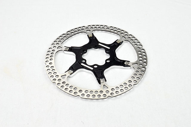 2 pcs rotor Ø160mm 6 holes (Black/Silver)