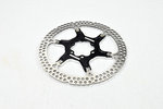 2 pcs rotor Ø160mm 6 holes (Black/Silver)