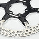 2 pcs rotor Ø160mm 6 holes (Black/Silver)